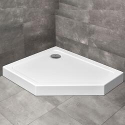 Radaway Cadita dus pentagonala Radaway Doros PT E Compact 90x80 cm acril alb stanga (SDRPTP9080-05L)