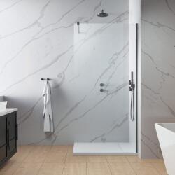 Radaway Paravan de dus tip Walk-in Radaway Modo New II GunMetal periat-transparent 65 cm sticla securizata 8 mm (389065-92-01)
