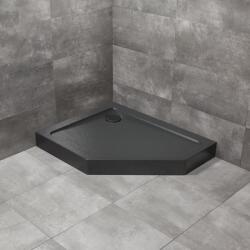 Radaway Cadita dus pentagonala Radaway Doros PT E Compact Stone 90x80 cm acril negru stanga (SDRPTP9080-05-54SL)