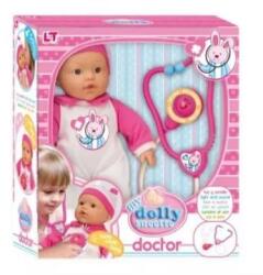 LOKO Toys Loko: Puha funkciós baba orvosi készlettel - 37 cm