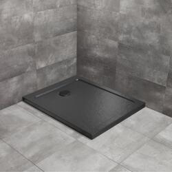 Radaway Cadita dus dreptunghiulara Radaway Doros F Stone 150x90 cm acril negru (SDRF1590-01-54S)