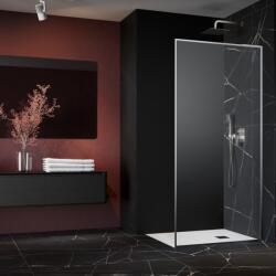 Radaway Paravan de dus tip Walk-in Radaway Modo F SL II nichel periat-transparent 90 cm sticla securizata 8 mm dreapta (10419094-91-01R)