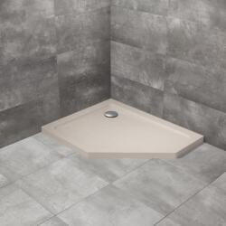 Radaway Cadita dus pentagonala Radaway Doros PT E Stone 90x80 cm acril casmir stanga (SDRPT9080-01-84SL)