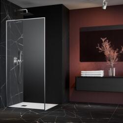 Radaway Paravan de dus tip Walk-in Radaway Modo F SL II nichel periat-transparent 60 cm sticla securizata 8 mm stanga (10419064-91-01L)