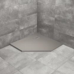 Radaway Cadita dus compozit pentagonala Radaway Kyntos PT 100x100 cm gri ciment (HKPT100100-74)