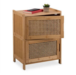  Éjjeli szekrény 2 rattan ajtóval