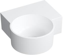 Omnires Ovo M+ mosdótál 33x34 cm sarok klasszikus-mosdótálak fehér matt OVO335UWPBM (OVO335UWPBM)