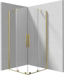 Deante Prizma zuhanykabin 80x80 cm négyzet arany fényes/átlátszó üveg KPNZP08P08 (KPNZP08P08)