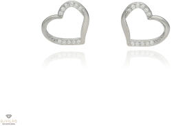 Újvilág Kollekció Ezüst szív fülbevaló - 02107-291