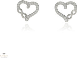 Újvilág Kollekció Ezüst szív fülbevaló - 02107-284