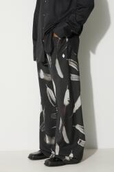 Marcelo Burlon pantaloni de lână Aop Wind Feathers 9BYX-SPM0P0_99X (CMCA187F23FAB0031001)
