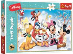 Trefl 13295 - Mickey egér és barátai - Karácsony - 200 db-os puzzle (13295)