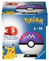 Ravensburger 11564 - Pokémon Poké Balls - Master Ball - 55 db-os 3D puzzle (11564)