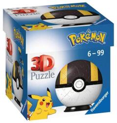 Ravensburger 11266 - Pokémon Poké Balls - Ultra Ball - 55 db-os 3D puzzle (11266)