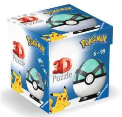 Ravensburger 11581 - Pokémon Poké Balls - Net Ball - 55 db-os 3D puzzle (11581)