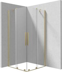 Deante Prizma zuhanykabin 80x80 cm négyzet arany csiszolt/átlátszó üveg KPNRP08P08 (KPNRP08P08)