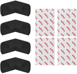  Fekete sarokvédő, 4 db (69-033)