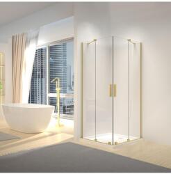 Rea Montana zuhanykabin 90x90 cm négyzet arany matt/átlátszó üveg REA-K6636 (REAK6636)