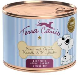 Terra Canis Puppy Beef with apple, carrot & rose hip 6 x 200 g