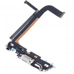 Aftermarket Piese si componente Banda cu Conector Incarcare - Microfon Apple iPhone 13 Pro Max, Argintiu (ban/co/mi/ai13/ar)