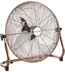  18"/45cm padlóventilátor 200W réz körfúvó arany (44-650)