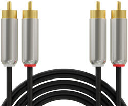  2xRCA METÁL 2, 5m (91-251)