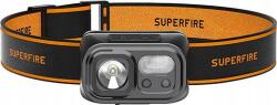 SUPERFIRE HL23-S Akkus LED Fejlámpa 350 Lumen - Fekete (065135) (065135)