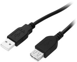  USB kábel A-A, 1m fehér-zöld (66-037)