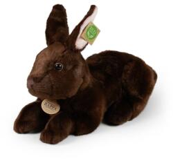 Rappa Barna plüss nyúl fekve 36 cm KÖRNYEZETBARÁT (RP209633)