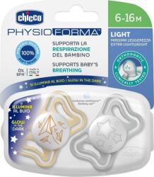 Chicco Cumi Physio Light Szilikon Éjjeli 6-16m, 2db (8058664156382) (8058664156382)