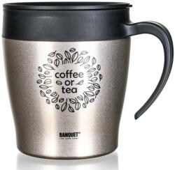 BANQUET Cană termică de călătorie TAZZA 330 ml, bej, bej