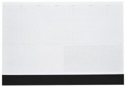 Realsystem Asztali könyöklõ fehér lapokkal fekete műbõrcsíkkal 570 x 390 mm Realsystem 2026 (7141-01) - tonerpiac