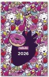 NEBULO Zsebnaptár NEBULO A/6 heti papírborítós Coolicorn 2026 (TZSN-A6-26-D4) - tonerpiac