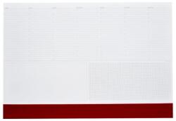 Realsystem Asztali könyöklõ fehér lapokkal bordó műbõrcsíkkal 570 x 390 mm Realsystem 2026 (7141-09) - tonerpiac