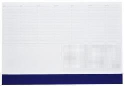 Realsystem Asztali könyöklõ fehér lapokkal kék műbõrcsíkkal 570 x 390 mm Realsystem 2026 (7141-04) - tonerpiac