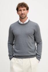 HUGO BOSS gyapjú pulóver fekete - szürke XL