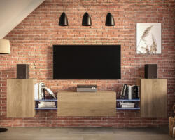 Venezia Next AN-93N nappali faliszekrény sor - 226 x 60 cm (sonoma tölgy) - miniwebshop