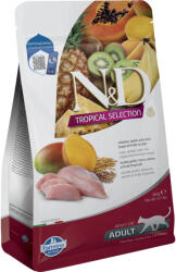 N&D Tropical Selection Adult Száraz Macskatáp (Csirke, Tönköly, Zab és Trópusi gyümölcsök) - 300 g