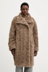 HUGO BOSS kabát gyapjú keverékből bézs, 50548340 - bézs 42