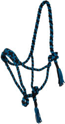 POOL'S Bokszíj nylon fonott lovaknak Pool's fekete|kék