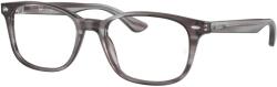 Ray-Ban RX5375 8055 Striped Grey DEMO LENS szemüveg (RX5375 8055)