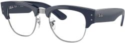 Ray-Ban RX0316V 8231 MEGA CLUBMASTER Blue On Silver DEMO LENS szemüveg (RX0316V 8231)