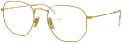 Ray-Ban RX8148V 1225 HEXAGONAL Gold DEMO LENS szemüveg (RX8148V 1225)