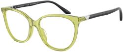 Giorgio Armani EA3249U 6199 Shiny Transparent Green Demo Lens szemüveg (EA3249U 6199)