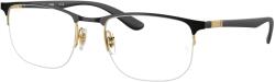 Ray-Ban RX6513 2890 Black On Gold DEMO LENS szemüveg (RX6513 2890)