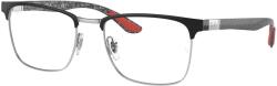 Ray-Ban RX8421 2861 Black On Silver DEMO LENS szemüveg (RX8421 2861)