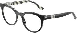 Dolce&Gabbana DG3399 3372 Black On Zebra Demo Lens szemüveg (DG3399 3372)