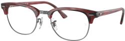 Ray-Ban RX5154 8376 CLUBMASTER Striped Red DEMO LENS szemüveg (RX5154 8376)