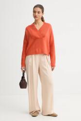 Benetton pulóver gyapjúkeverékből narancssárga, 1444D403H - narancssárga M