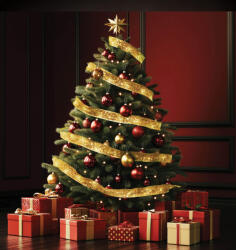 Somogyi Elektronic LED-es szalag mintákkal, arany, 8 funkció, 100 db meleg fehér LED, 10 m, elemes. RLS10WW (RLS10WW)